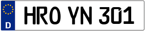 Trailer License Plate